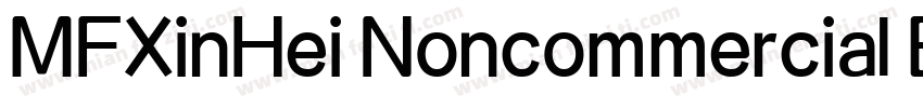 MFXinHei Noncommercial Bold字体转换